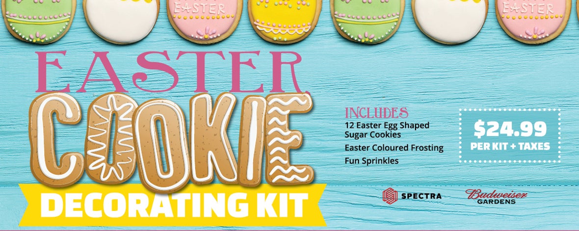 Budweiser Gardens Easter Cookie Kits