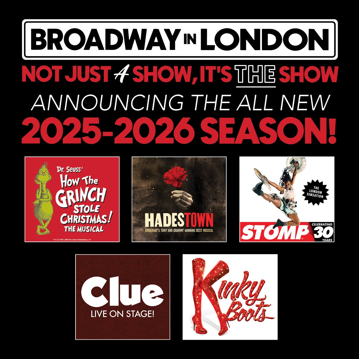 More Info for 2025-2026 Broadway in London Series